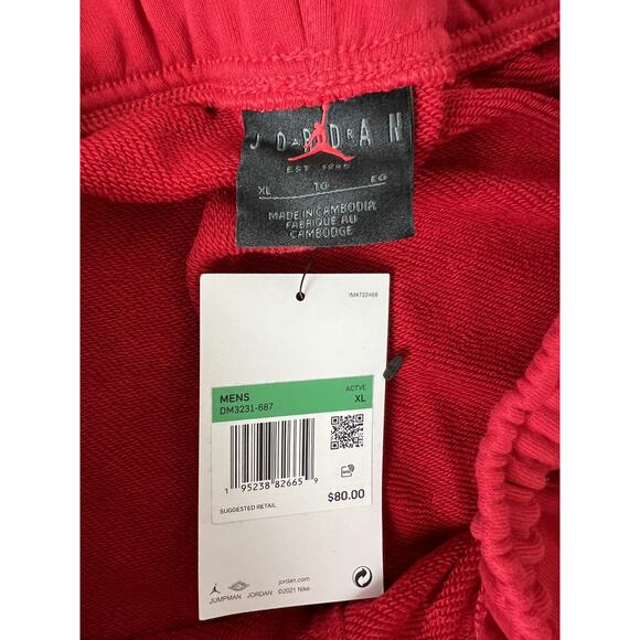 Nike Jordan Men's XL Sport DNA Jogger Athletic Sweat Pants Gym Red DM3231-687 - Picture 4 of 6